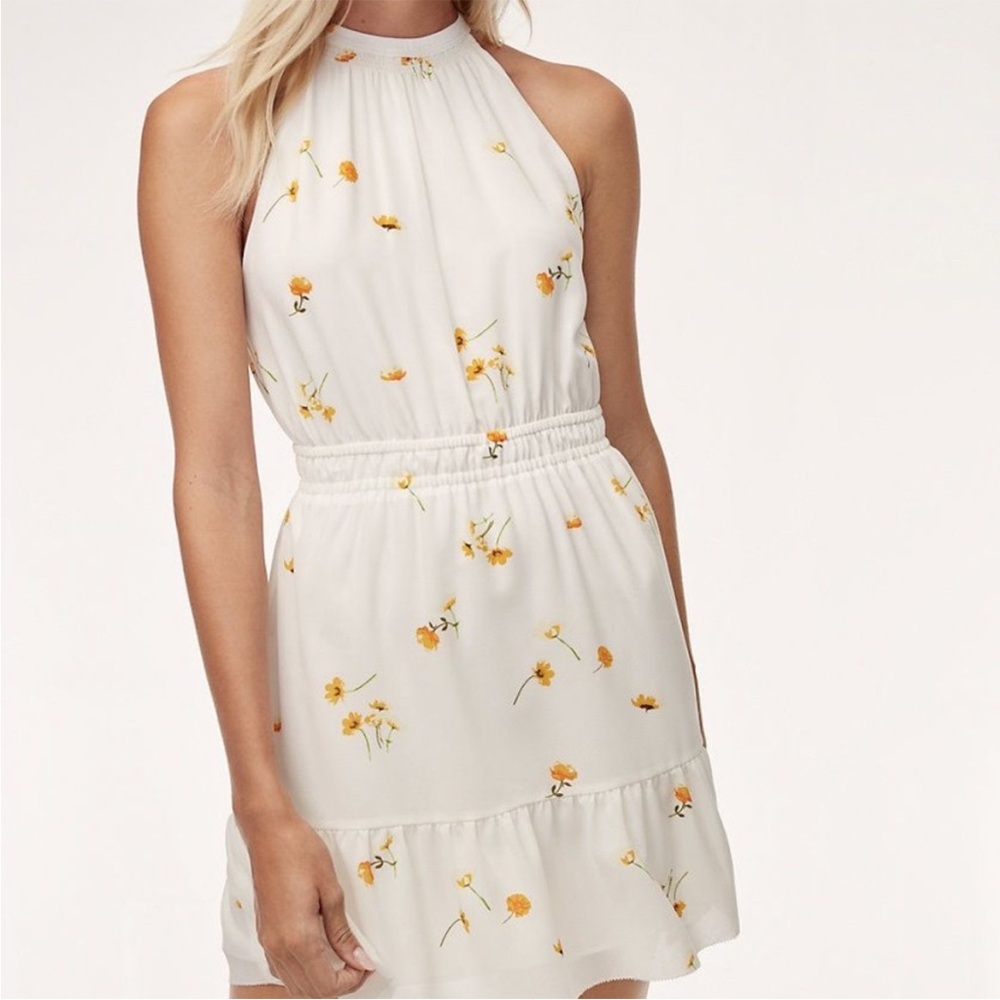 ARITZIA | Wilfred Effet Dress in Oak/Citrico XS